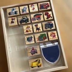 週末値下げパウ・パトロール 木製スタンプセット