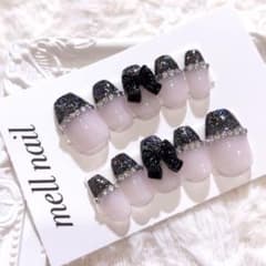 お急ぎ便A ネイルチップ 量産型 韓国 ワンホン シンプル 地雷 フレンチ 現品 ネイルチップ 量産型 韓国 ワンホン シンプル フレンチ ツイード 地雷