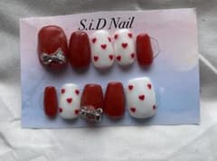 S.i.D Nail ネイルチップ ハート リボンのサムネイル