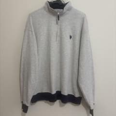 U.S. POLO ASSN. ハーフジップ スウェット Mのサムネイル