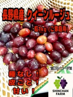 長野県産 クイーンルージュ 粒1kg(ご家庭用)のサムネイル