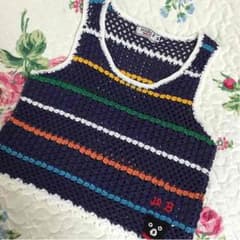 ミキハウス♡ダブルビー♡ニットベスト♡90のサムネイル