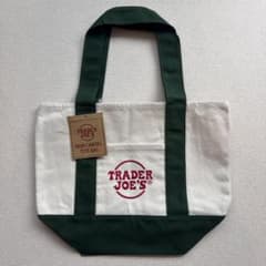 【新品】TRADER JOE'S グリーン ミニキャンバストートバッグのサムネイル