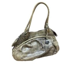 FURLA archive レザー ハンドバッグ Y2K クロコ型押しのサムネイル