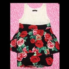 薔薇柄♡ワンピースのサムネイル