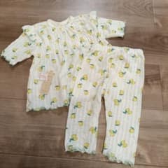 新品未使用　Cool Beans シャーリングレモンパジャマ 100cmのサムネイル