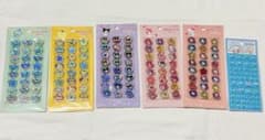 【正規品】おはじきふうシール＋タイルシール　サンリオ　6枚まとめ売りのサムネイル