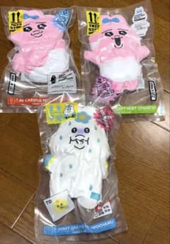 【新品・未開封】おぱんちゅうさぎ＆んぽちゃむ 圧縮出荷中！？ぬいぐるみ３点　②