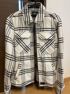 ザラZARA  チェック柄　ジャケット　ブルゾンのサムネイル