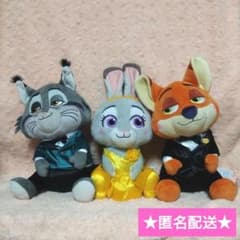 ズートピア2 こてっとぺったん BIGぬいぐるみ ドレッシー【全3種セット