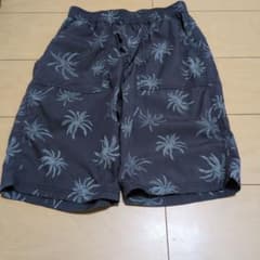 ハーフパンツ 150cm ヤシの木柄 グレー