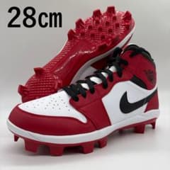 NIKE 野球 スパイク レッド 赤 ポイント 28㎝ ミドルカット - メルカリ