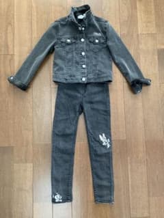 お値下げ☆ミニーのジーンズ&ジャケット　H&M美品120cmのサムネイル