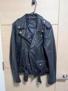 牛革 本革 ダブルライダースジャケット メンズ48 world exeのサムネイル