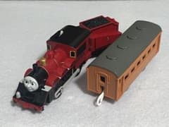 プラレール きかんしゃジェームス号 大井川鐵道 ゴムタイヤ新品 動作OKのサムネイル
