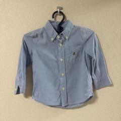 BABY GAP キッズ 長袖 ボタンダウンシャツ ブルーのサムネイル