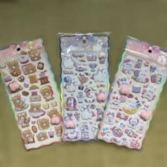 Cute Animals 立体シール 3枚セットのサムネイル