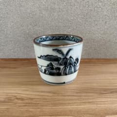 古伊万里　蕎麦猪口　染付　海　釣り人　蜂　蜻蛉山水　藁にお　農村 古伊万里 蕎麦猪口 染付 海 釣り人 蜂 蜻蛉山水 藁にお 農村 - メルカリ