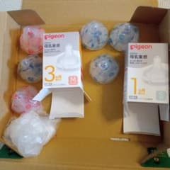 ピジョン　母乳実感乳首　S×3セット　M×４セットのサムネイル