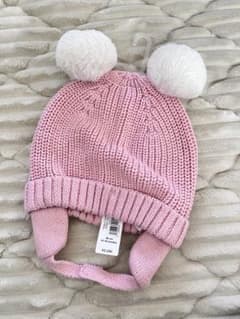 baby GAP ニット帽子　クマ耳帽子　ぽんぽん帽子のサムネイル