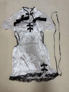 チャイナドレス風 コスプレ衣装 ホワイトのサムネイル