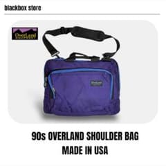 USA製 90s 初期タグ OVERLAND ショルダー バッグ オーバーランド