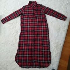 イチゴ大福様専用!!!アーバンリサーチドアーズ チェック柄シャツワンピースロングのサムネイル