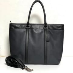 COACH メトロポリタン 2wayビジネスバッグ ネイビー×BLK 54758 - メルカリ