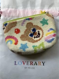 LOVERARY BY FEILER オールドテディポーチ【美品】フ舟型ポーチのサムネイル