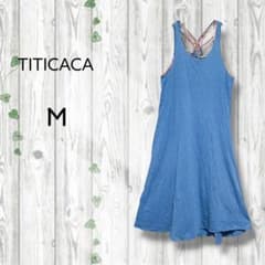 TITICACA Crossback Camisole Dress, Flared Midi Length, Blue