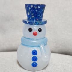 W2.ハンドメイド 光る紳士雪だるまのサムネイル