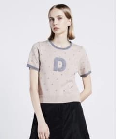 DOUBLE STANDARD CLOTHING 半袖ニット Dロゴのサムネイル