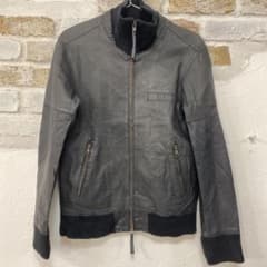 美品豚革 HIBECK シングルレザー ジャケット M - メルカリ