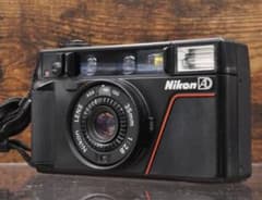 （赤）フイルムカメラ　NIKON　L35AD 人気のISO1000 動作品のサムネイル