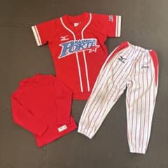 野球スクール ポルテ ユニフォーム 3点セット 130 - メルカリ
