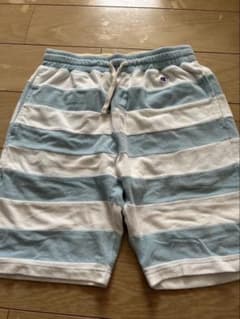 Thumbnail of Champion 水色と白のストライプショートパンツ L