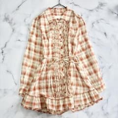 ✨美品✨PINK HOUSE ピンクハウス ピコフリル リボン白タグワンピース