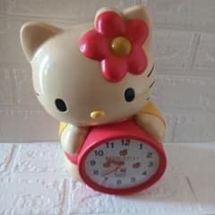 激レア ハローキティ目覚まし時計 昭和レトロ - メルカリ