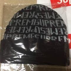 supreme ロゴ入りニットキャップ ビーニーのサムネイル