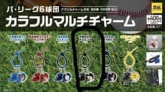 千葉ロッテマリーンズ　 パ・リーグ6球団 カラフルマルチチャームのサムネイル