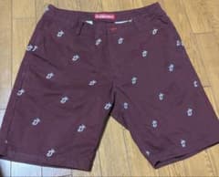 DOUBLE STEAL 総柄 ショートパンツ ボルドーのサムネイル
