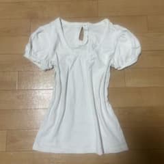 ピチT Tシャツ リボン パフスリーブ 古着 森ガール フェアリーグランジのサムネイル