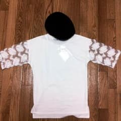 ＊新品タグ付き＊刺繍レース七分袖Tシャツのサムネイル