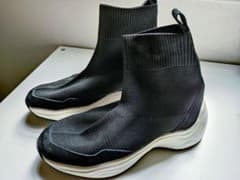 【良品】 厚底★スニーカーブーツ ブラックのサムネイル