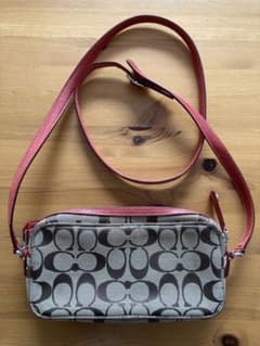 COACH ショルダーバッグ K1J-6073ベージュ/ブラウン/レッドのサムネイル