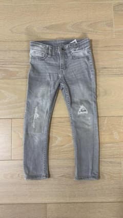 デニムパンツ 100cm H&M グレー ダメージ スキニーのサムネイル
