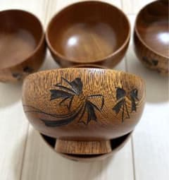 桂由美 漆器 汁椀 5客セット リボン模様 - メルカリ