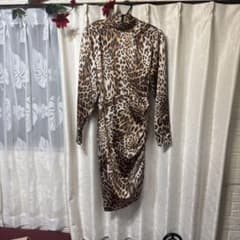 Marciano by Guessレオパード柄 ハイネック 長袖ワンピースのサムネイル