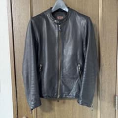Mr.Olive　ウォータープルーフレザーライダース　Sサイズ　ブラックのサムネイル