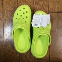 crocs 厚底　ネオングリーンのサムネイル